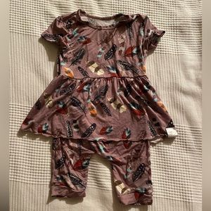 Ready Set Romper with Twirl skirt Birds of a feather